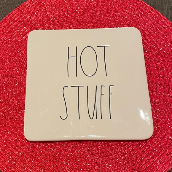 Rae Dunn HOT STUFF Trivet - Picture 1 of 3